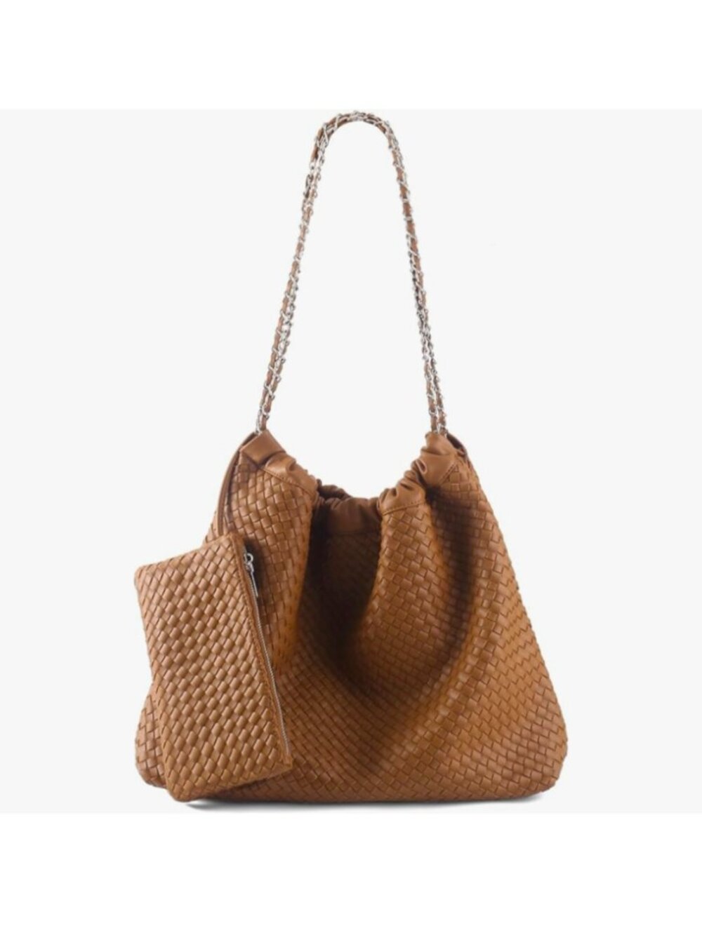 LIKEBAGDrawstring Bag for Women Leather Tote Large Capacity Travel Handbag NEW - Picture 6 of 9